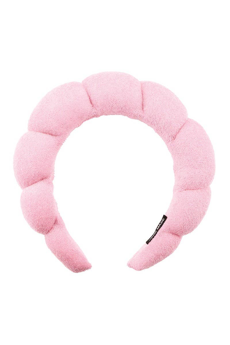 CALA Pink Spa Headband & Wristband Set