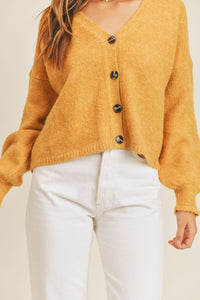 MABLE Long Sleeve Button Down Sweater Cardigan - 1985 THE VAULT