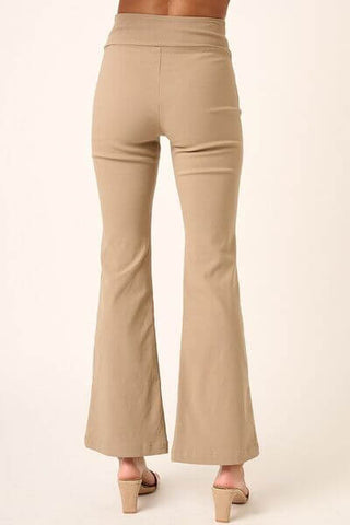 Mittoshop Surplice V Waist Flare Pants - 1985 the VAULT Boutique