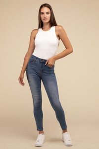 Basic Boat Neck Sleeveless Padded Bodysuit - 1985 the VAULT Boutique