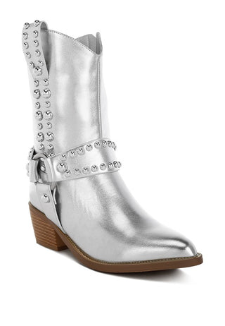 Altair Studded Harness Detail Boots - 1985 the VAULT Boutique