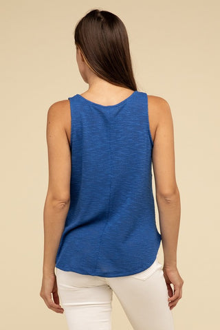 Basic V Neck Sleeveless Cami Top - 1985 the VAULT Boutique