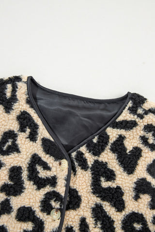 Leopard Button Up Vest Coat - 1985 the VAULT Boutique