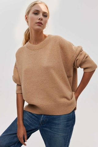 Basic Bae Round Neck Dropped Shoulder Long Sleeve Sweater - 1985 the VAULT Boutique