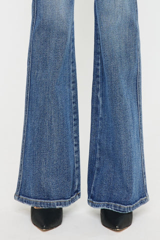 Kancan Cat's Whiskers High Waist Flare Jeans - 1985 the VAULT Boutique