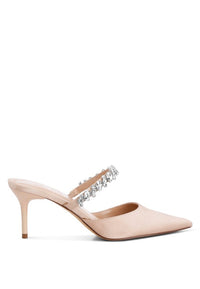 Sena Diamante Stiletto Mules Sandals - 1985 the VAULT Boutique