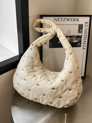 Bow Polyester Shoulder Bag - 1985 the VAULT Boutique