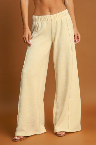 Umgee Elastic Waist Wide Leg Pants - 1985 the VAULT Boutique