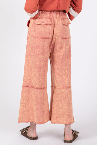 SAGE + FIG Mineral Washed Terry Wide Leg Pants - 1985 the VAULT Boutique