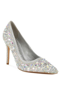 Iceout Diamante & Rhinestone Embellishments Pumps - 1985 the VAULT Boutique