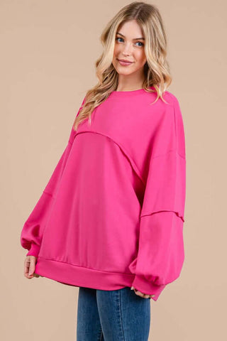 Ces Femme Exposed Seam Long Sleeve Sweatshirt - 1985 the VAULT Boutique