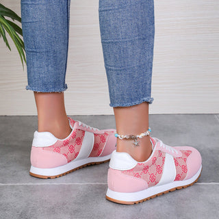 Contrast Round Toe Flat Sneakers - 1985 the VAULT Boutique