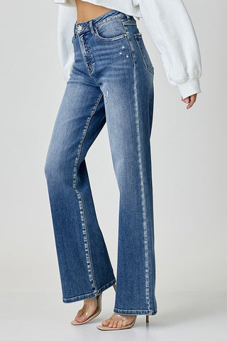 RISEN High Waist Jeans with Pockets - 1985 the VAULT Boutique