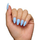 Soft Blue Press-On Nails | Short Almond Solid Nail
