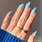 Soft Blue Press-On Nails | Short Almond Solid Nail