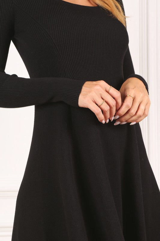 Knitted Fit and Flare Dress - 1985 the VAULT Boutique
