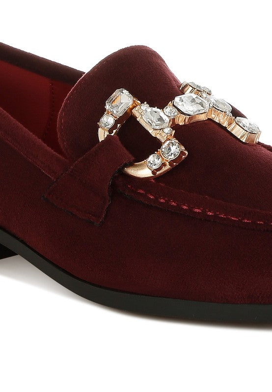 Maestro Diamante Embellished Horsebit Loafers - 1985 the VAULT Boutique