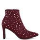 Sakura Diamante Embellished Microfiber Boots - 1985 the VAULT Boutique