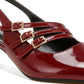 Kanebei Triple Strap Slingback Sandals - 1985 the VAULT Boutique