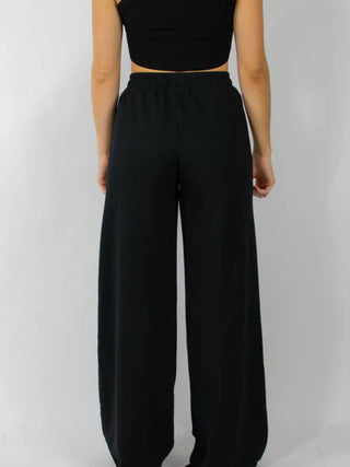 Elastic Waist Wide Leg Pants - 1985 the VAULT Boutique