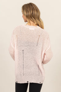 HYFVE Distressed Long Sleeve Knit Top - 1985 the VAULT Boutique