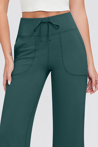 Basic Bae Full Size Drawstring High Waist Pants with Pockets - 1985 the VAULT Boutique