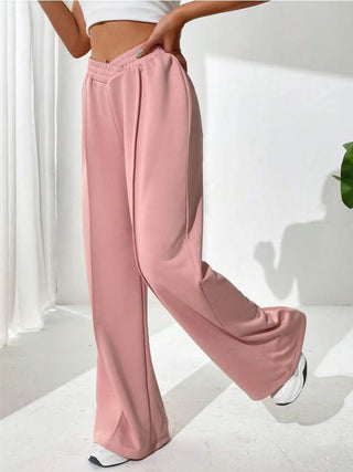 Elastic Waist Wide Leg Pants - 1985 the VAULT Boutique