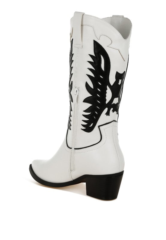 Thistle Winged Patchwork Cowboy Boots - 1985 the VAULT Boutique