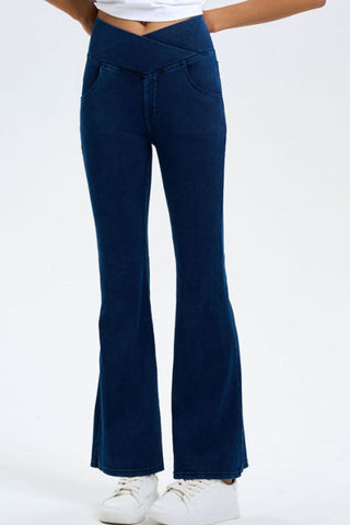 Basic Bae Pocketed Highly Stretchy Bootcut Jeans - 1985 the VAULT Boutique