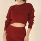 Ribbed Knit Crop Top & Skirt Set - 1985 the VAULT Boutique