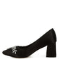 Abatina Satin Diamante Embellished Pumps - 1985 the VAULT Boutique