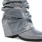 Capella Fold-Over Slouchy Denim Boot - 1985 the VAULT Boutique