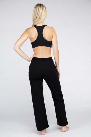 Lounge Wide Pants with Drawstrings - 1985 the VAULT Boutique