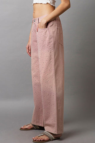 POL Embellishments Gradient Wide Leg Pants - 1985 the VAULT Boutique