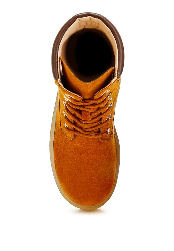 Parula High Ankle Suede Boots - 1985 the VAULT Boutique