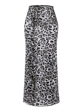 Honey Slit Leopard Midi Skirt - 1985 the VAULT Boutique