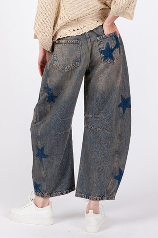 SAGE + FIG Star Wide Leg Jeans with Pockets - 1985 the VAULT Boutique