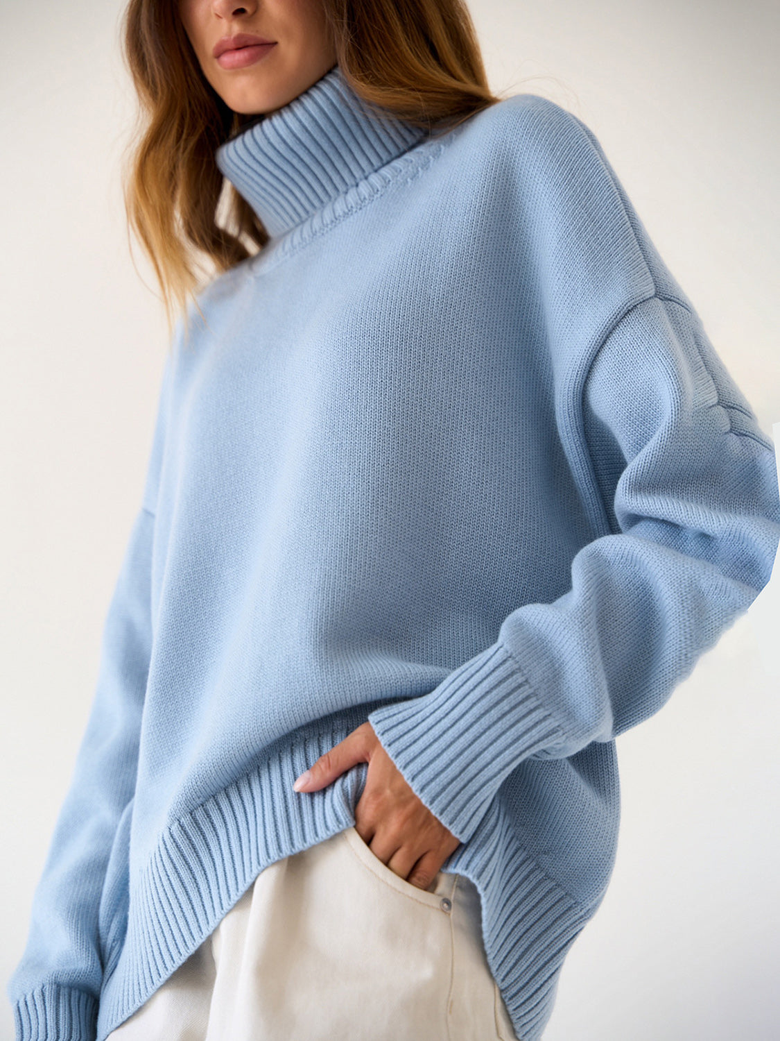 Turtleneck Long Sleeve Sweater - 1985 the VAULT Boutique