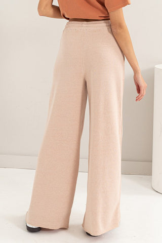 High Rise Wide Leg Drawstring Pants - 1985 the VAULT Boutique