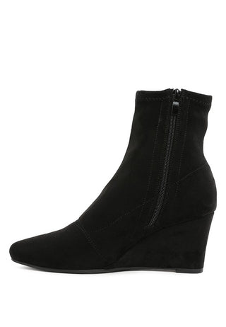 Yara Microfiber Wedge Sock Boots - 1985 the VAULT Boutique