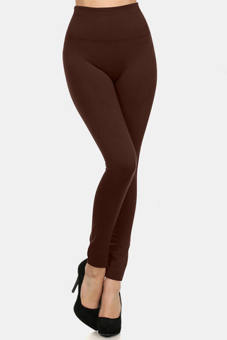 Yelete Full Size Seamless Fleece Lined Leggings - 1985 the VAULT Boutique