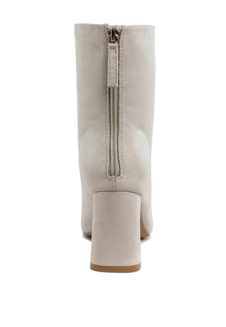 Dimri Square Toe Microfiber Ankle Boots - 1985 the VAULT Boutique