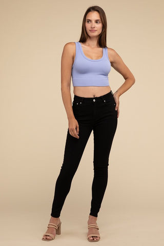 Ribbed Seamless Crop Top - 1985 the VAULT Boutique