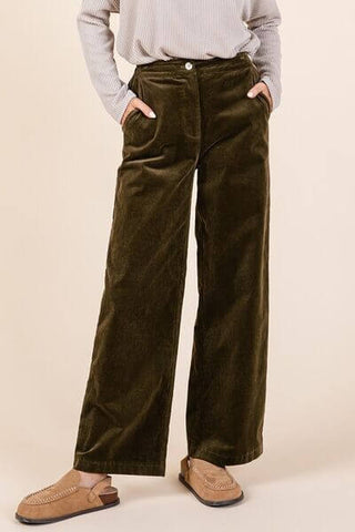 Mittoshop Corduroy Back Elastic Waist Pants - 1985 the VAULT Boutique