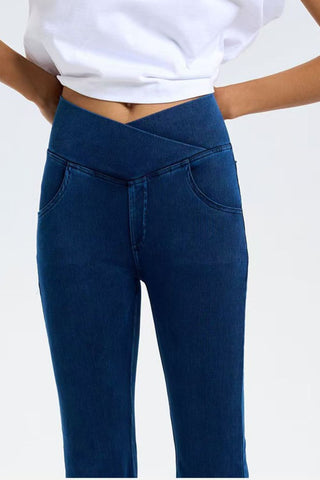 Basic Bae Pocketed Highly Stretchy Bootcut Jeans - 1985 the VAULT Boutique