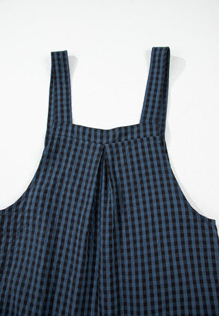 Plaid Wide Strap Wide Leg Overalls - 1985 the VAULT Boutique