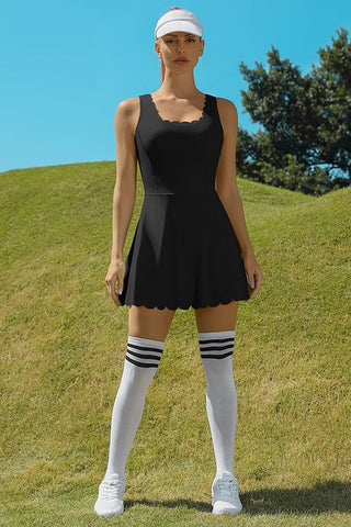 Women Workout Golf Tennis Dress with Shorts Pocket - 1985 the VAULT Boutique