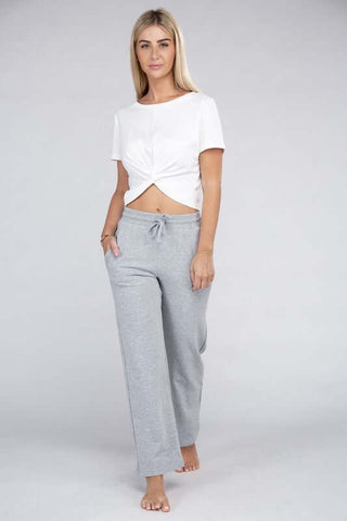 Lounge Wide Pants with Drawstrings - 1985 the VAULT Boutique