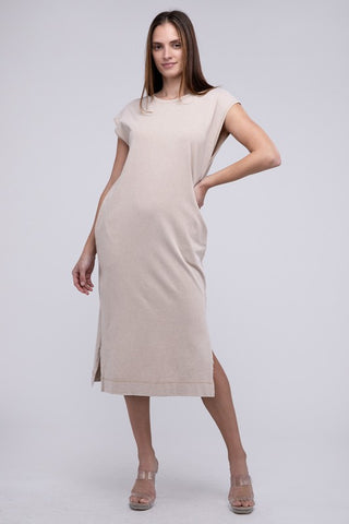 Casual Comfy Sleeveless Midi Dress - 1985 the VAULT Boutique