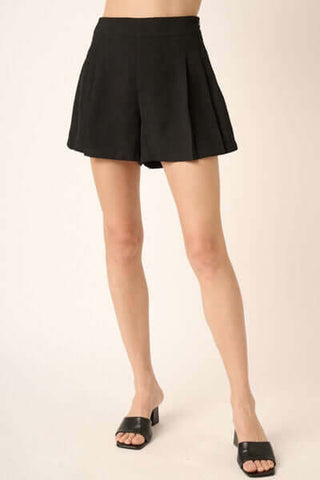 Mittoshop Side Invisible Zipper Pleated Shorts - 1985 the VAULT Boutique